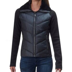 Marmot Thea Down Jacket M Insulated Fur Trim Collar Full Zip Coat